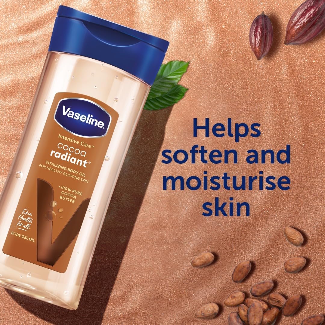 Vaseline Intensive Care Cocoa Radiant for Glowing Skin Body Gel Oil - Aceite Corporal