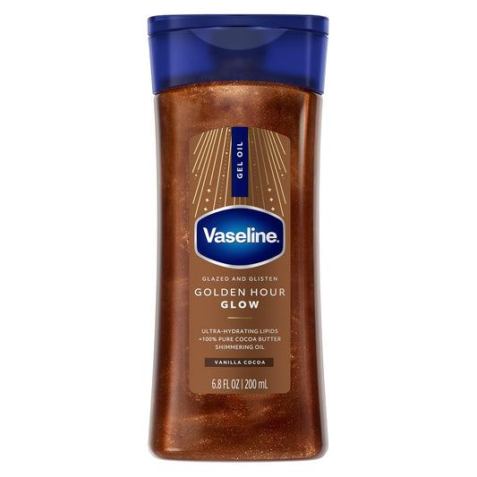 Vaseline Glazed and Glisten Golden Hour Body Gel Oil Shimmering - Aceite Corporal