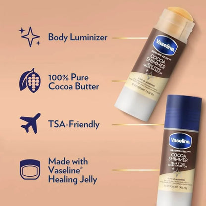 Vaseline Cocoa Shimmer Healing Jelly Stick - Barra Hidratante