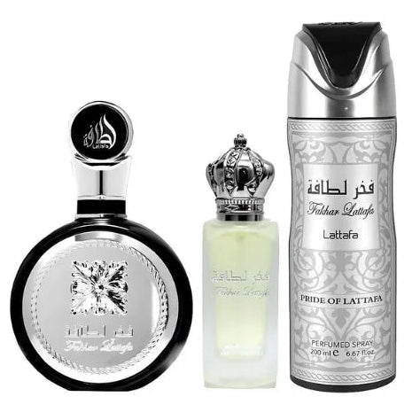 Fakhar Black Set Estuche 3 Piezas
