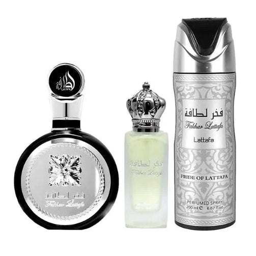 Fakhar Black Set Estuche 3 Piezas
